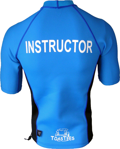 Men's Ocean Series Blue Black Short Sleeve Instructor Logo